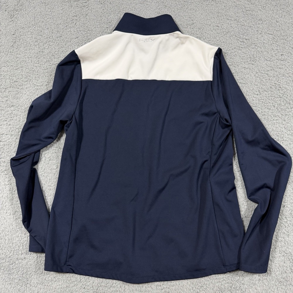 WOMEN'S RALPH LAUREN RLX GOLF 1/4 ZIP Pullover Jacket Large Red White Blue - Picture 8 of 9